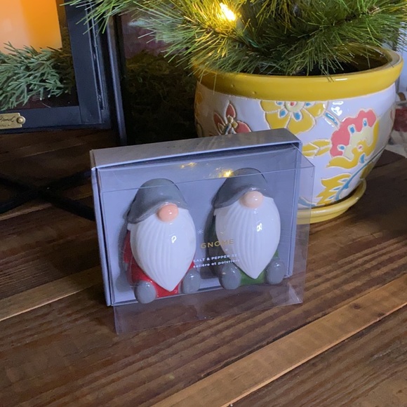 Pottery Barn Holiday Season Gnome Salt & Pepper Shakers - Picture 3 of 15